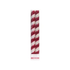 Wholesale ✨ 10" Candy Cane Stripe Taper Candles by Ashland® 🥰