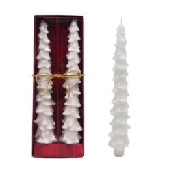 Outlet ⌛ 10.5" White ✨ Christmas Tree Taper Candles by Ashland®, 2ct. 🛒 -Outlet Yuletide Joy Store 10701852 2