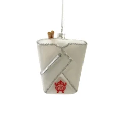 New 🥰 4" Glass Chinese Take Out Ornament by Ashland® 🌟 -Outlet Yuletide Joy Store 10701853 2