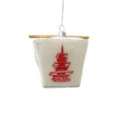 New 🥰 4" Glass Chinese Take Out Ornament by Ashland® 🌟 -Outlet Yuletide Joy Store 10701853 3