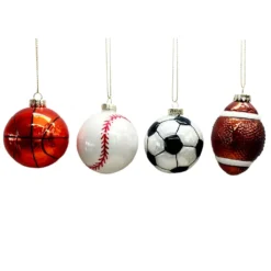 Budget 🔥 Assorted 3" Glass Sports Ball Ornament by Ashland® ⌛ -Outlet Yuletide Joy Store 10701855 2