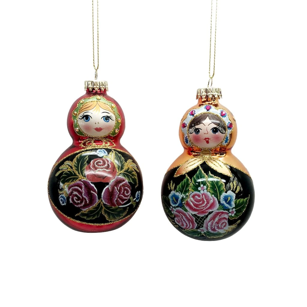 Buy 💯 Assorted Glass Nesting Doll Ornament by Ashland® ❤️ 3 Buy 💯 Assorted Glass Nesting Doll Ornament by Ashland® ❤️