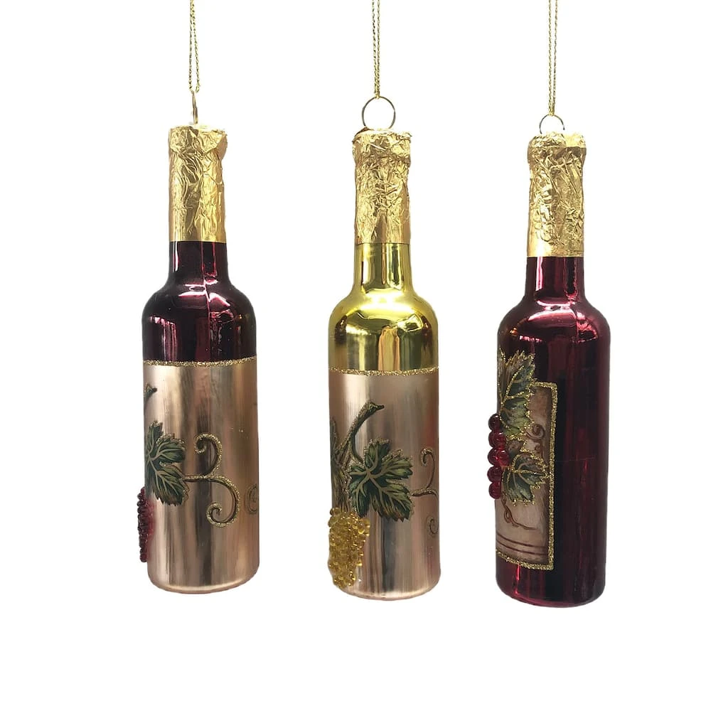 Cheap 😉 Assorted Glass Wine Bottle Ornament by Ashland® ✨ 4 Cheap 😉 Assorted Glass Wine Bottle Ornament by Ashland® ✨ - Image 2