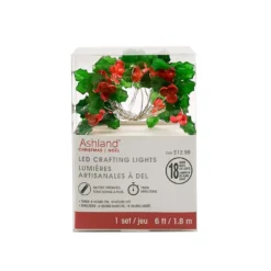 Flash Sale 👏 18ct. Holly Berries & Leaves LED Crafting Lights by Ashland® 👍 -Outlet Yuletide Joy Store 10701966 4