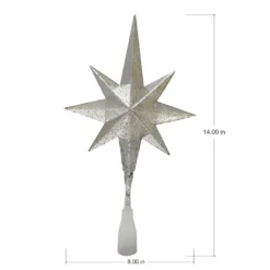 Outlet ⌛ 14" Silver Lighted Star of Bethlehem Tree Topper by Ashland® 😍 -Outlet Yuletide Joy Store 10701972 5
