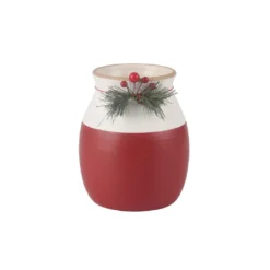 Top 10 ✔️ 6.75" Red & White Holly Vase by Ashland® 😉