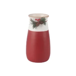 Best deal ✔️ 9.1" Red & White Holly Vase by Ashland® ✔️