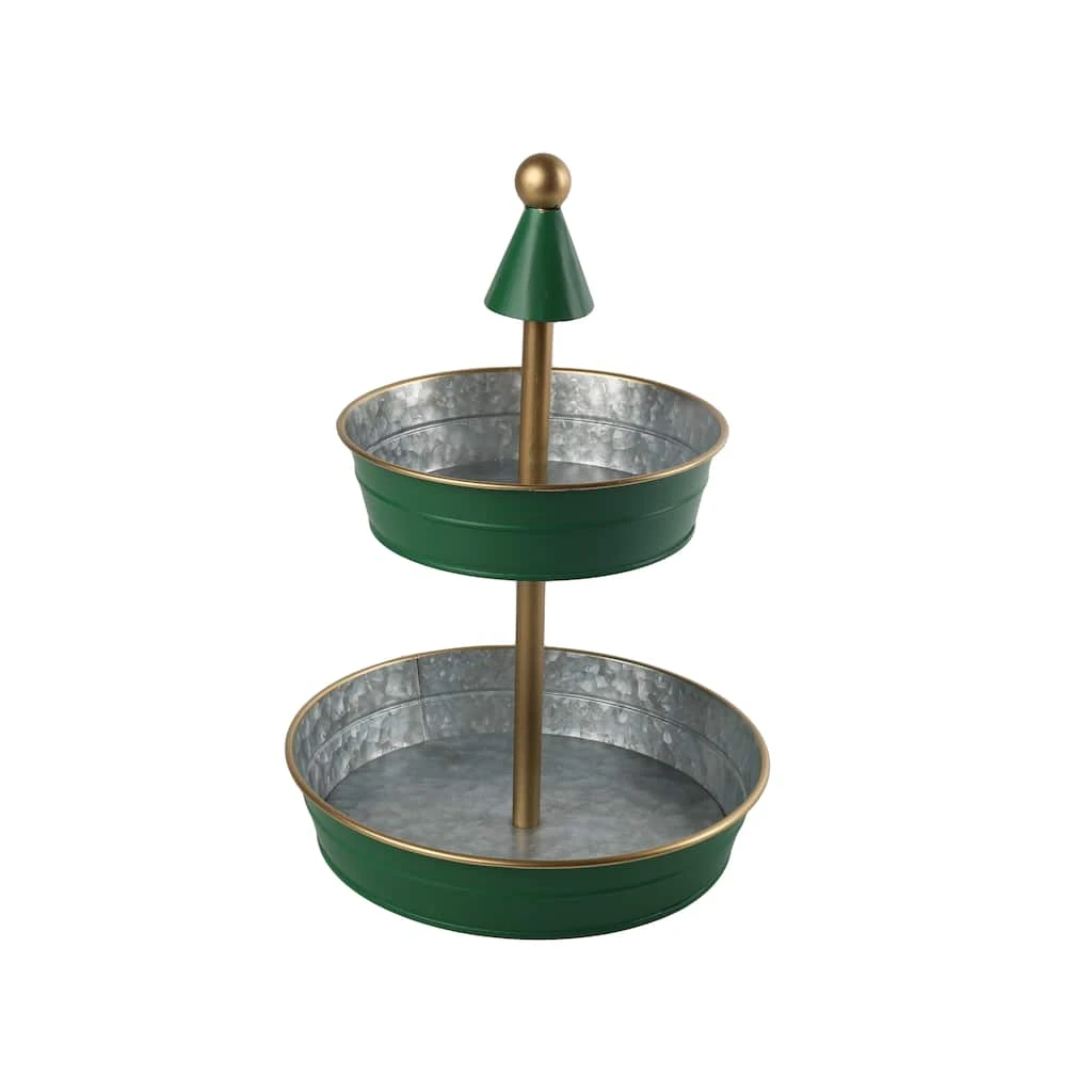 Wholesale 🧨 15" Green & Gold Galvanized Tray by Ashland® ⌛ 3 Wholesale 🧨 15" Green & Gold Galvanized Tray by Ashland® ⌛