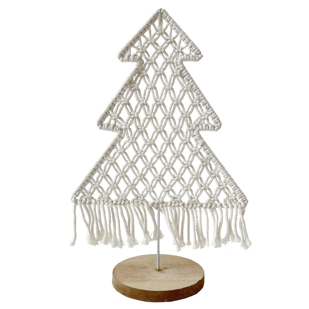 Best Sale π 15.75" Macramé Christmas Tree Decoration by Ashland® π 3 Best Sale π 15.75" Macramé Christmas Tree Decoration by Ashland® π