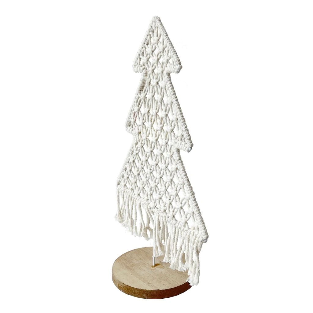 Best Sale π 15.75" Macramé Christmas Tree Decoration by Ashland® π 4 Best Sale π 15.75" Macramé Christmas Tree Decoration by Ashland® π - Image 2