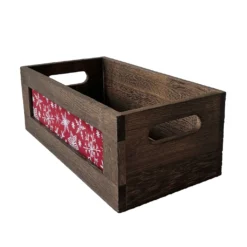 Wholesale 🎉 Small Wooden Snowflake Crate by Ashland® 😉