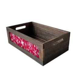 Promo 👍 Large Wooden Snowflake Crate by Ashland® 😀