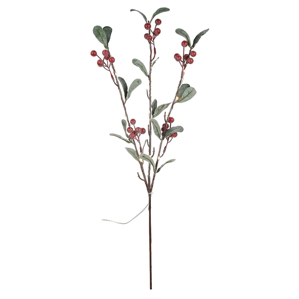 Wholesale π Red Berries & Leaves Twig With 16 Lights by Ashland® β¨ 4 Wholesale π Red Berries & Leaves Twig With 16 Lights by Ashland® β¨ - Image 2