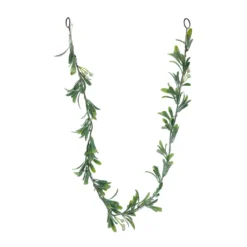 Best deal ⭐ 5ft. Pre-Lit LED White Berry Leaf Garland by Ashland® ⌛ -Outlet Yuletide Joy Store 10702496 4