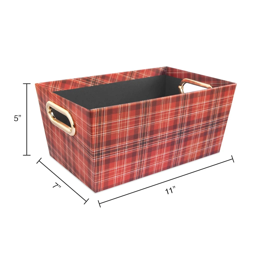 Cheapest 🤩 Small Red Plaid Christmas Gift Bin by Ashland® ✨ 5 Cheapest 🤩 Small Red Plaid Christmas Gift Bin by Ashland® ✨ - Image 3