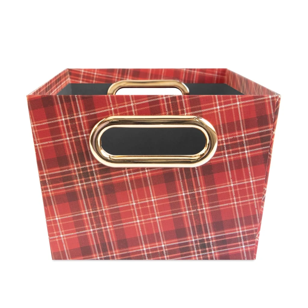 Cheapest 🤩 Small Red Plaid Christmas Gift Bin by Ashland® ✨ 6 Cheapest 🤩 Small Red Plaid Christmas Gift Bin by Ashland® ✨ - Image 4