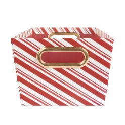 Wholesale ✨ Small Candy Cane Stripe Gift Bin by Ashland® 💯 -Outlet Yuletide Joy Store 10703903 4