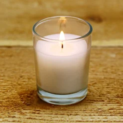 Buy 🔥 12 Packs: 12 ct. (144 total) White Glass Votive Candles Pack by Ashland® Basic Elements™ 🎁 -Outlet Yuletide Joy Store MP136302 2