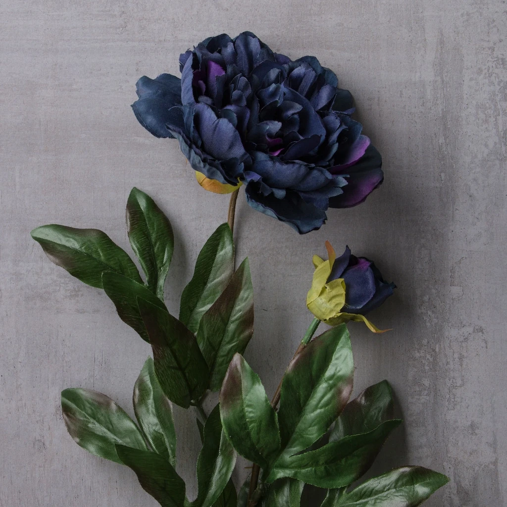 Wholesale ❤️ 12 Pack: Dark Blue Silk Garden Peony Spray by Ashland® ❤️ 5 Wholesale ❤️ 12 Pack: Dark Blue Silk Garden Peony Spray by Ashland® ❤️ - Image 3