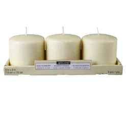 Budget 😀 12 Packs: 2 ct. (36 total) Basic Elements™ Ivory Pillar Candles by Ashland® ⌛