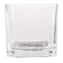 Buy ⭐ 12 Pack: 5" Cube Glass Vase by Ashland® ⌛