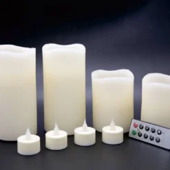 Best Sale ⌛ 12 Packs: 9 ct. (108 total) Basic Elements™ Ivory LED Candle Set with Remote by Ashland® 🔥 -Outlet Yuletide Joy Store MP466356 2