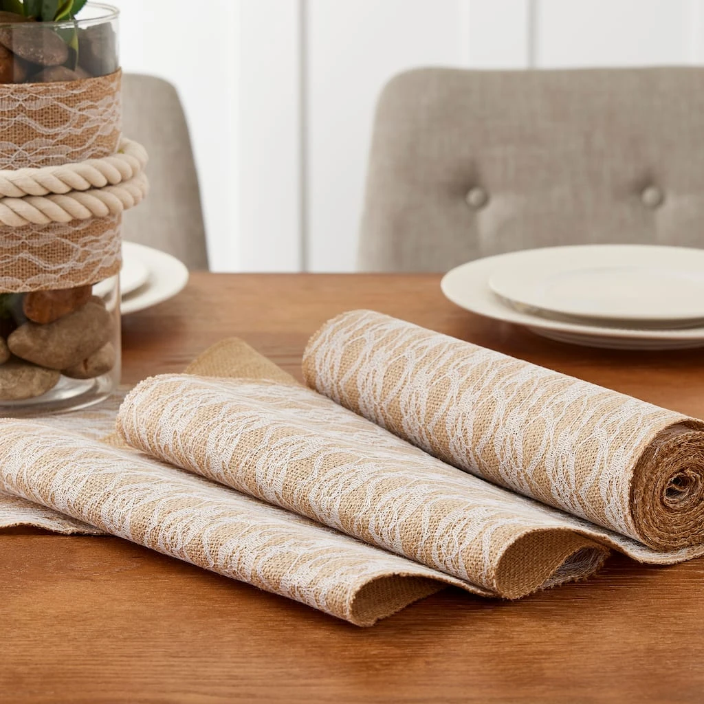 Discount π 12 Pack: Burlap with Lace Wrap by Ashland® π 4 Discount π 12 Pack: Burlap with Lace Wrap by Ashland® π - Image 2