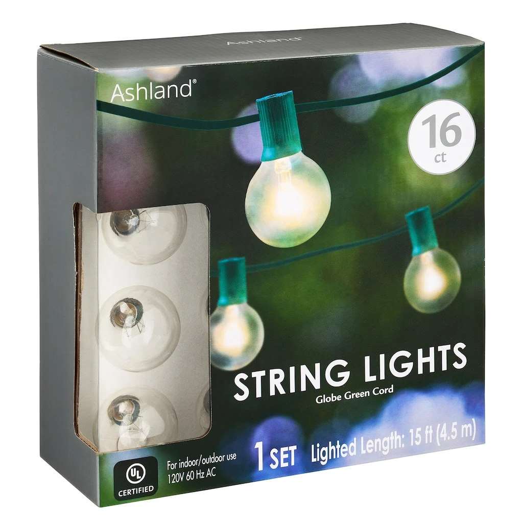 Best deal 👏 8 Pack: 16ct. Round G40 Bulb String Lights by Ashland™ ✨ 4 Best deal 👏 8 Pack: 16ct. Round G40 Bulb String Lights by Ashland™ ✨ - Image 2