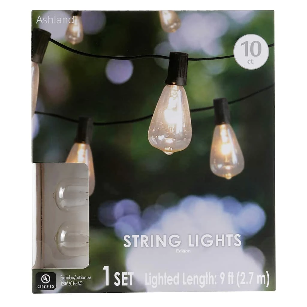 Discount 🎉 8 Pack: 10ct. Edison ST12 Bulb String Lights by Ashland® ⭐ 4 Discount 🎉 8 Pack: 10ct. Edison ST12 Bulb String Lights by Ashland® ⭐ - Image 2
