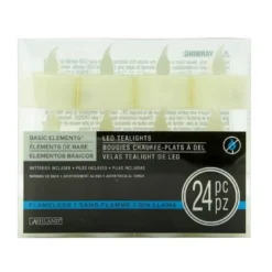 Cheap ๐ 12 Packs: 24 ct. (288 total) Basic Elements™ Ivory LED Tealights by Ashland® ๐