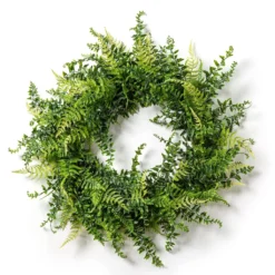 Brand new 🛒 12 Pack: 20" Mixed Greenery & Leaves Wreath by Ashland® ✨ -Outlet Yuletide Joy Store MP547487 21