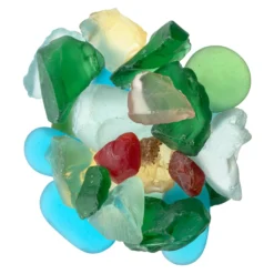 Promo 😀 8 Pack: Mixed Aqua Sea Glass Gems By Ashland® ❤️