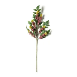 Wholesale 🎁 12 Pack: Burgundy Berry Stem with Leaves by Ashland® 🤩 -Outlet Yuletide Joy Store MP626463 21