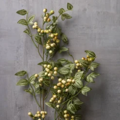 Coupon 🌟 6 Pack: Yellow & Green Berry Stem with Leaves by Ashland® 🌟 -Outlet Yuletide Joy Store MP626476 22