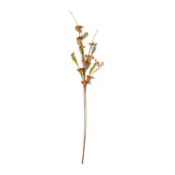 Deals 🔥 12 Pack: Orange & Yellow Berry Branch Stem by Ashland® ⭐ -Outlet Yuletide Joy Store MP626487 21