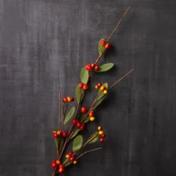 Deals 🔥 12 Pack: Orange & Yellow Berry Branch Stem by Ashland® ⭐ -Outlet Yuletide Joy Store MP626487 22