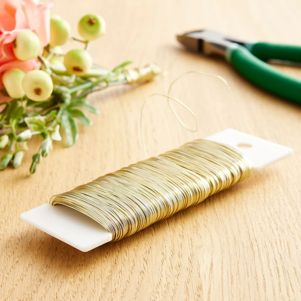 Coupon ✨ 12 Pack: 22 Gauge Gold Aluminum Florist Wire by Ashland® 😀 4 Coupon ✨ 12 Pack: 22 Gauge Gold Aluminum Florist Wire by Ashland® 😀 - Image 2