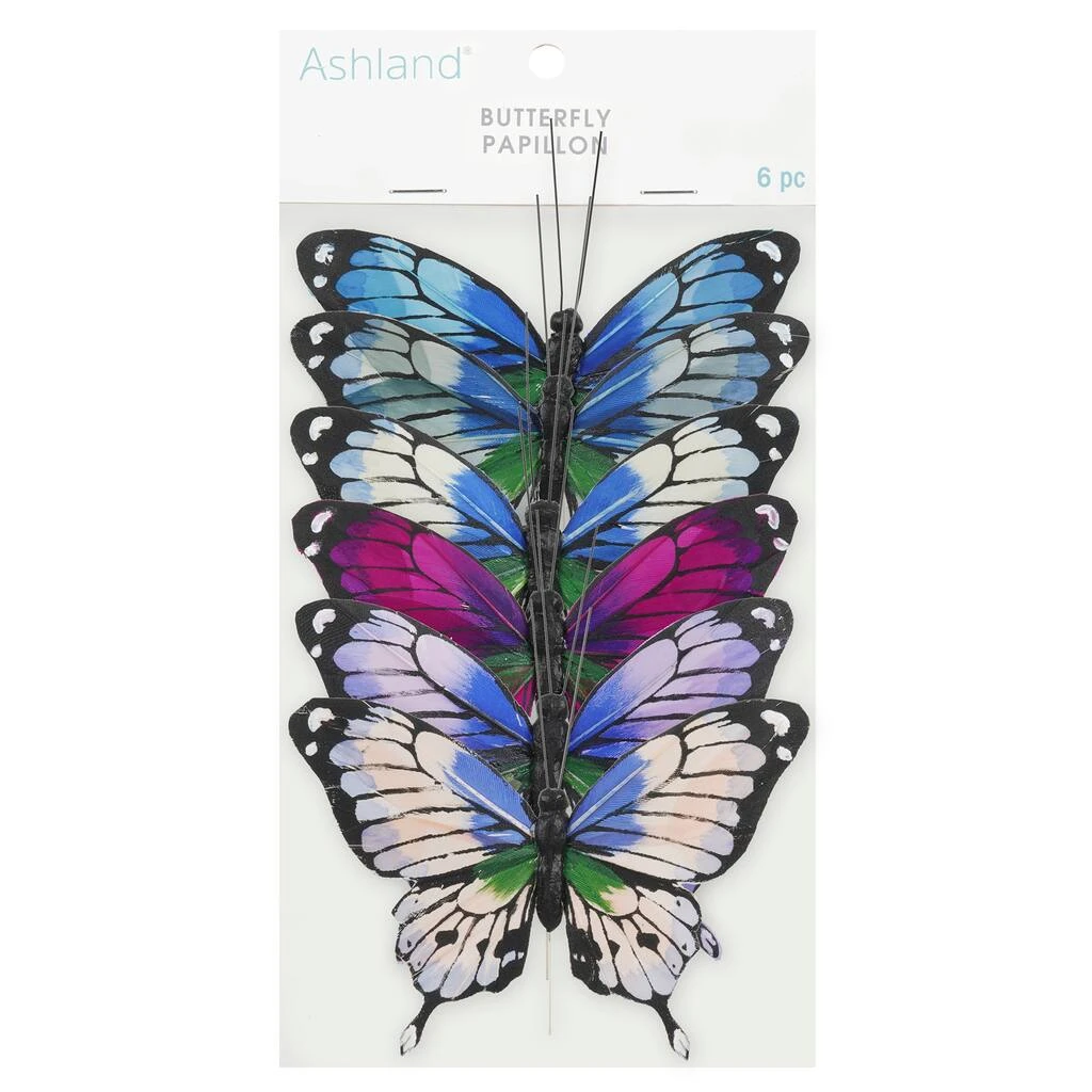 Best reviews of 🤩 8 Packs: 6 ct. (48 total) 10.2" Assorted Brights Feather Butterflies by Ashland® ✨ 4 Best reviews of 🤩 8 Packs: 6 ct. (48 total) 10.2" Assorted Brights Feather Butterflies by Ashland® ✨ - Image 2