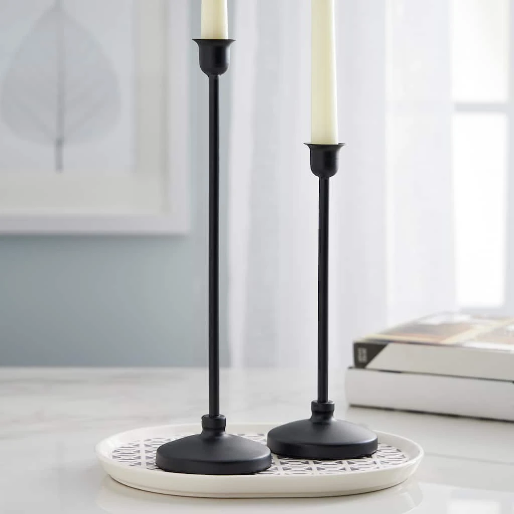 Top 10 🔔 6 Pack: 12.6" Black Metal Candle Holder by Ashland® ⭐ 4 Top 10 🔔 6 Pack: 12.6" Black Metal Candle Holder by Ashland® ⭐ - Image 2