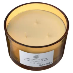 Best Pirce 🎁 8 Pack: Grapefruit & Honey 3-Wick Jar Candle by Ashland® ⭐ -Outlet Yuletide Joy Store MP638412 31