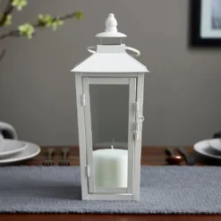 Wholesale 🥰 8 Pack: 12.2" White Metal Lantern by Ashland® 🌟 -Outlet Yuletide Joy Store MP638433 20