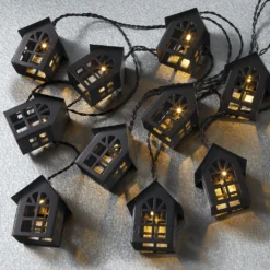 Discount 🧨 8 Pack: 10ct. Warm White LED Black House String Lights by Ashland® ✨ 6 Discount 🧨 8 Pack: 10ct. Warm White LED Black House String Lights by Ashland® ✨ -Outlet Yuletide Joy Store MP671555