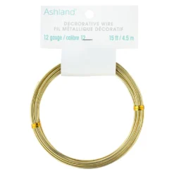 Wholesale 👍 12 Pack: 12 Gauge Gold Aluminum Decorative Wire by Ashland® 🧨 -Outlet Yuletide Joy Store MP998213 30